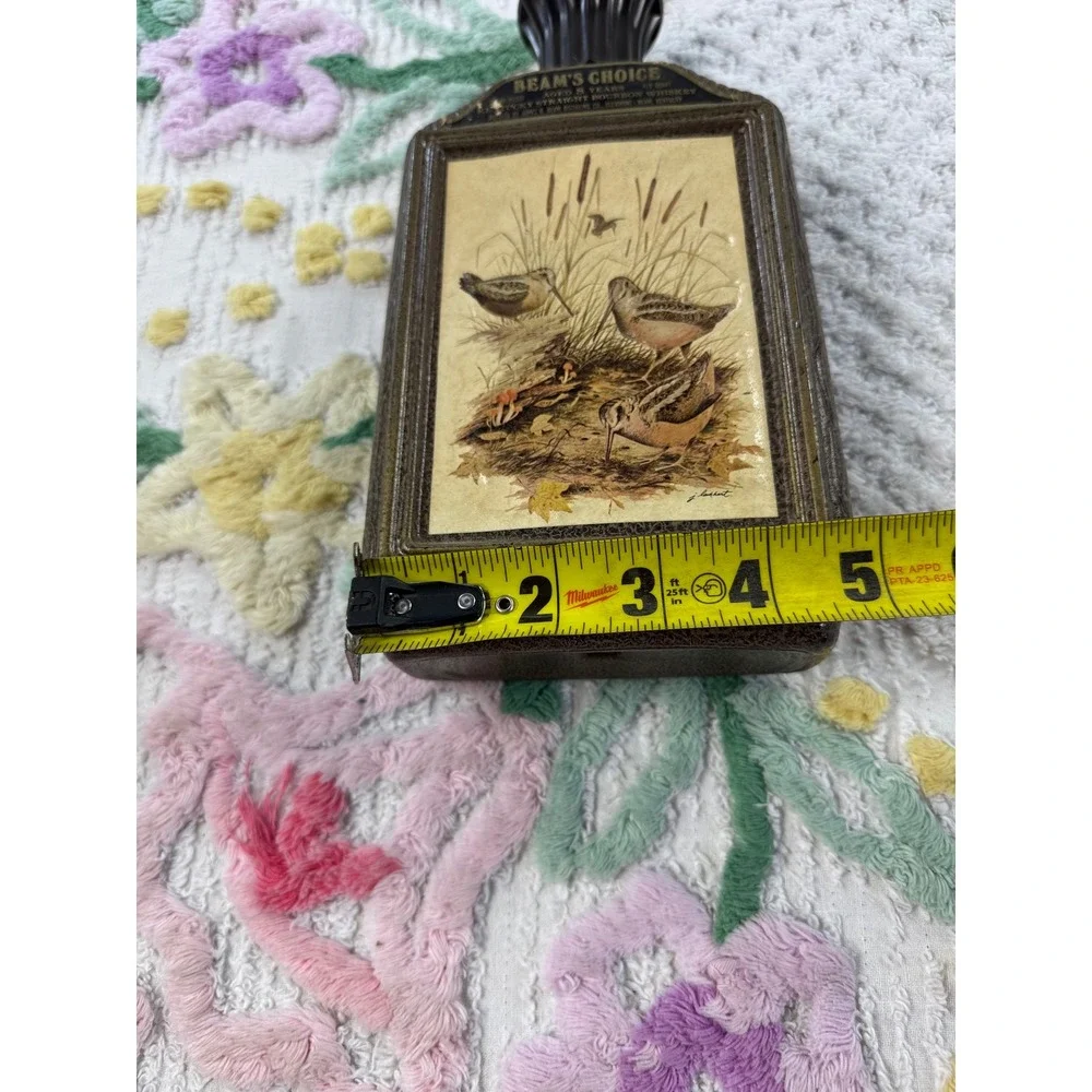 Vintage Beam's Choice James Lockhart Woodcock Bird Bourbon Whiskey Decanter 11